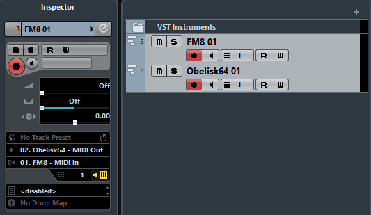 Cubase with Obelisk