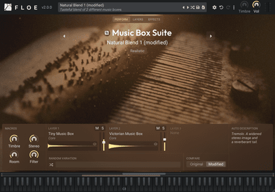 Floe macro knobs connected to multiple parameters